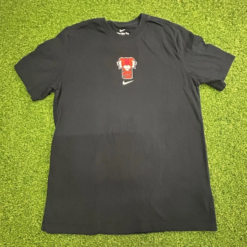 Nike Tiger Woods Frank the Tiger Graphic T-Shirt Black Mens Medium TW Logo